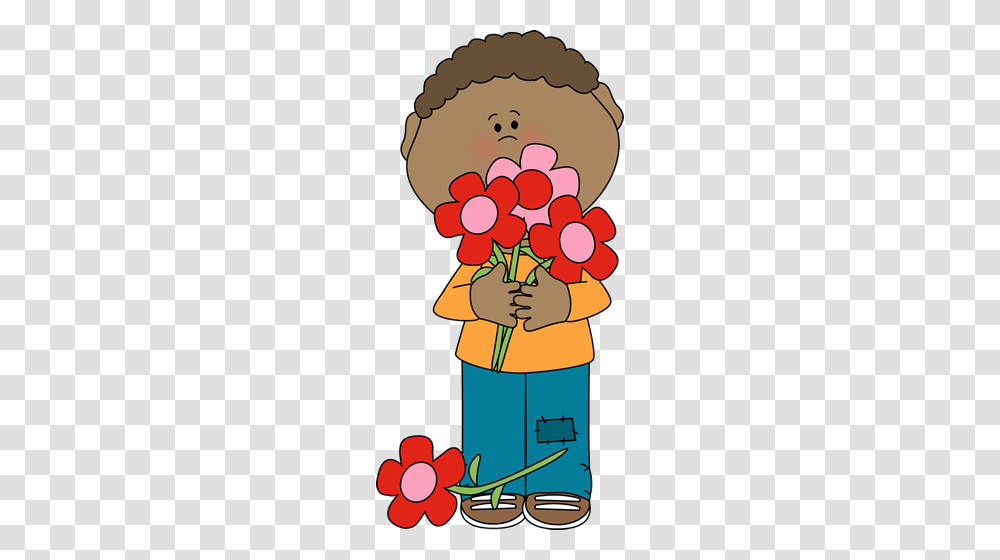 Boy Holding Valentine Bouquet Clip Art, Plant, Flower, Blossom, Flower Bouquet Transparent Png