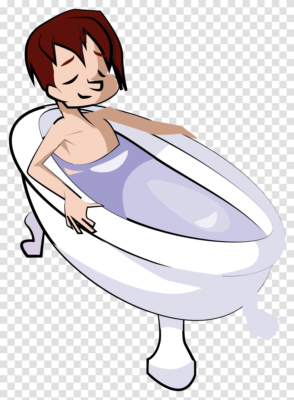 Boy In Bathtub Icons Transparent Png