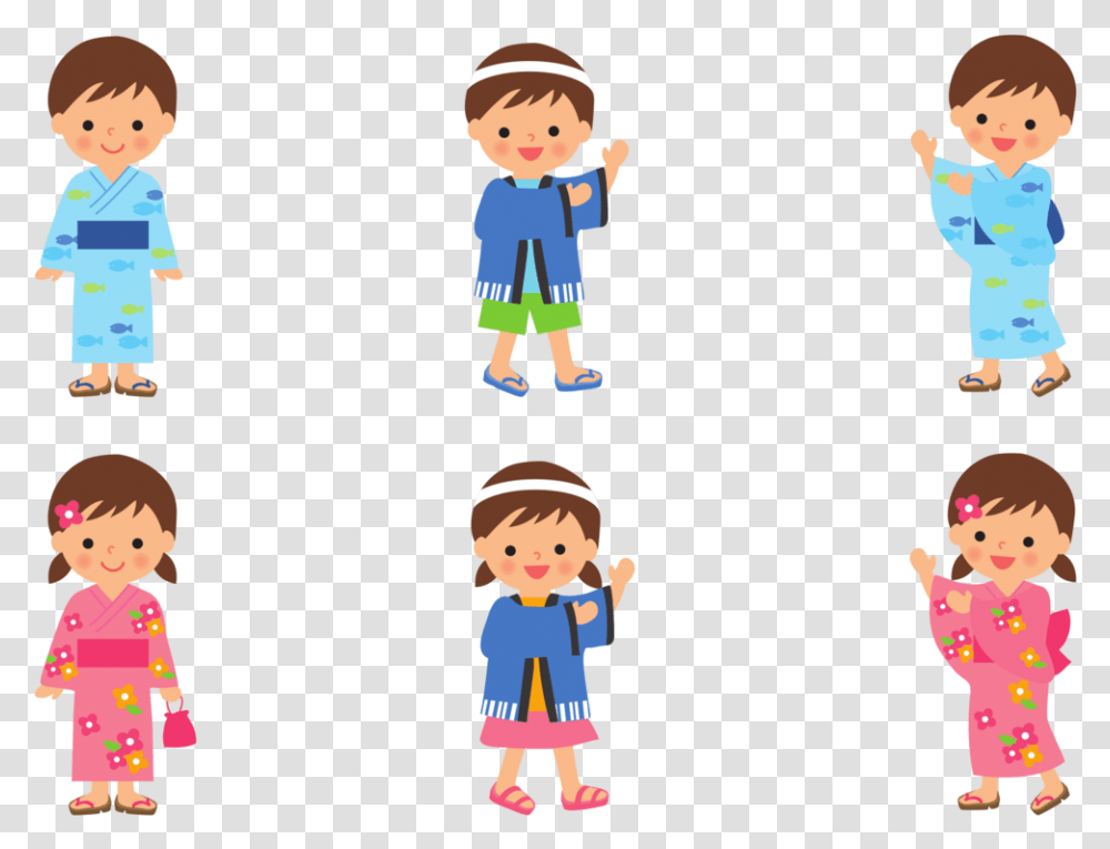 Boy In Kimono Clipart, Person, People, Girl Transparent Png