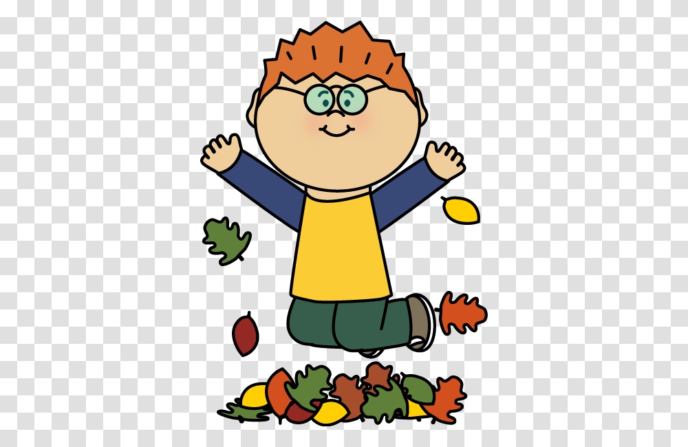 Boy Jumping In Leaves Whoa Cozy Day Of Autumn Clip, Poster, Advertisement, Hand, Plant Transparent Png