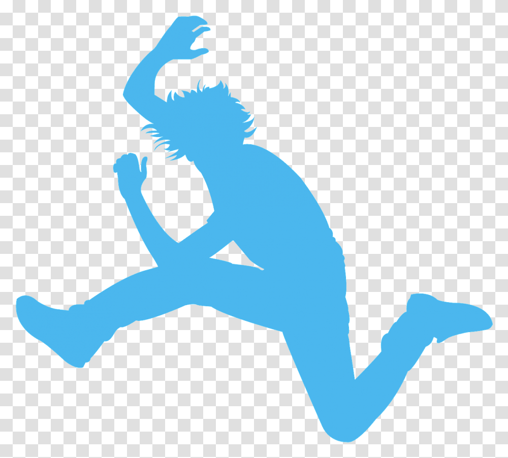 Boy Jumping Vector, Person, Human, Silhouette, Dragon Transparent Png