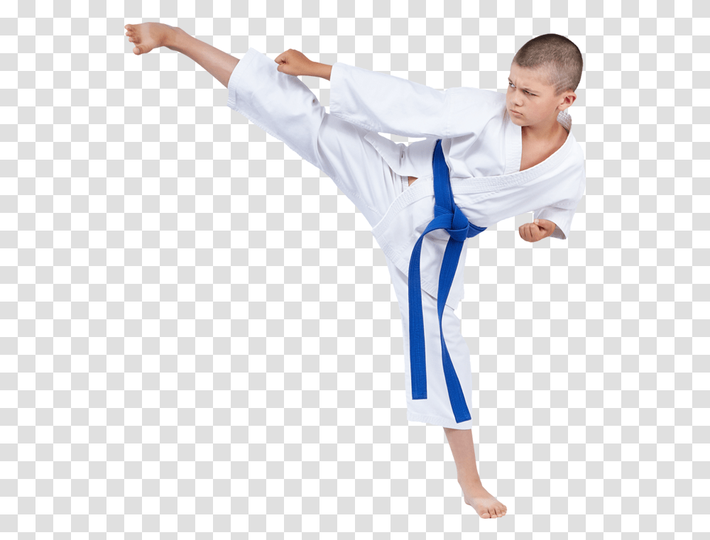 Boy Karate Kicking Boy Karate Kick, Person, Human, Martial Arts, Sport Transparent Png