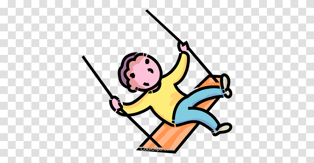 Boy On A Swing Royalty Free Vector Clip Art Illustration, Adventure, Leisure Activities, Cupid, Fishing Transparent Png