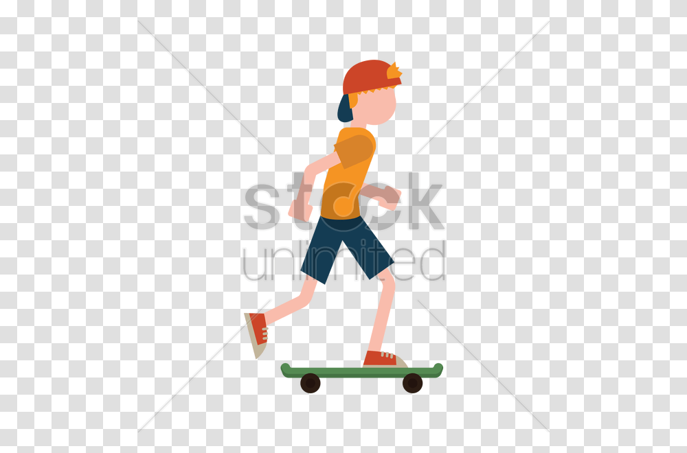 Boy On Skateboard Vector Image, Person, Sport, Duel, Bow Transparent Png