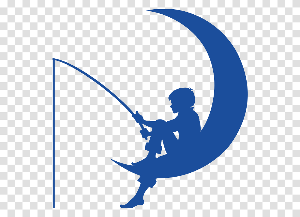 Boy On The Moon Fishing, Animal, Outdoors, Mammal, Light Transparent Png