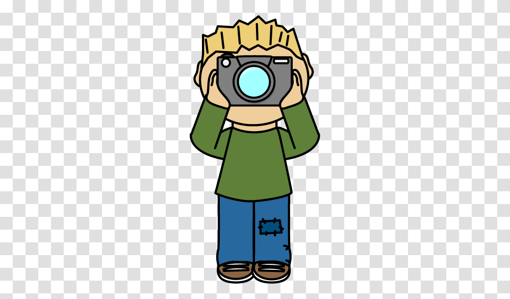 Boy Photographer Free Clip Art From Seven, Sleeve, Green, Costume Transparent Png