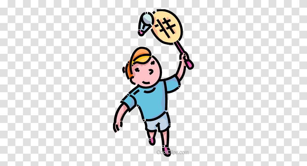 Boy Playing Badminton Royalty Free Vector Clip Art Illustration, Outdoors, Hand, Juggling, Face Transparent Png