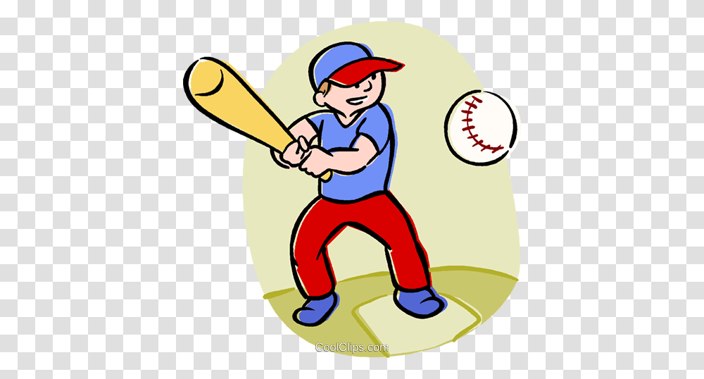 Boy Playing Baseball Royalty Free Vector Clip Art Illustration, Person, Human, People, Sport Transparent Png