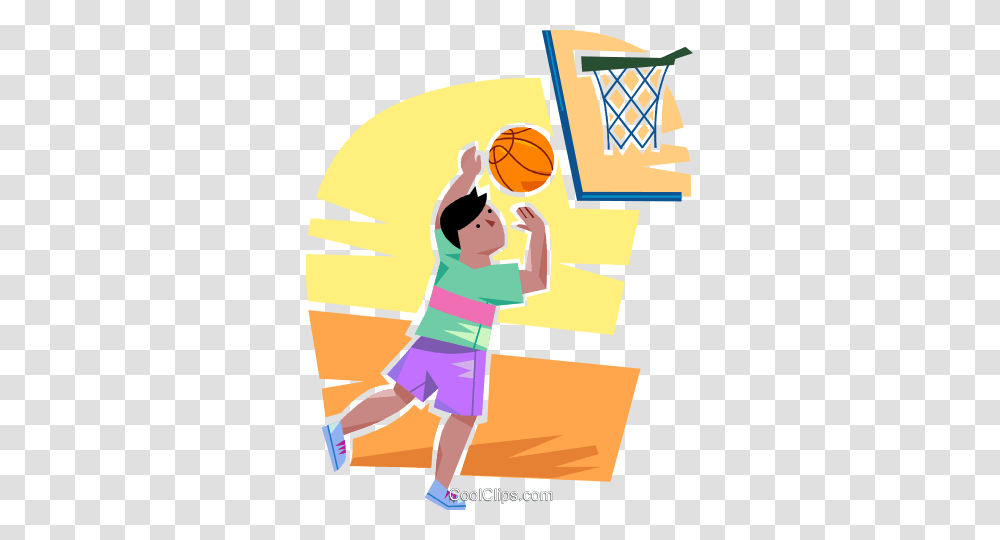 Boy Playing Basketball Royalty Free Vector Clip Art Illustration, Poster, Advertisement, Sport, Team Sport Transparent Png