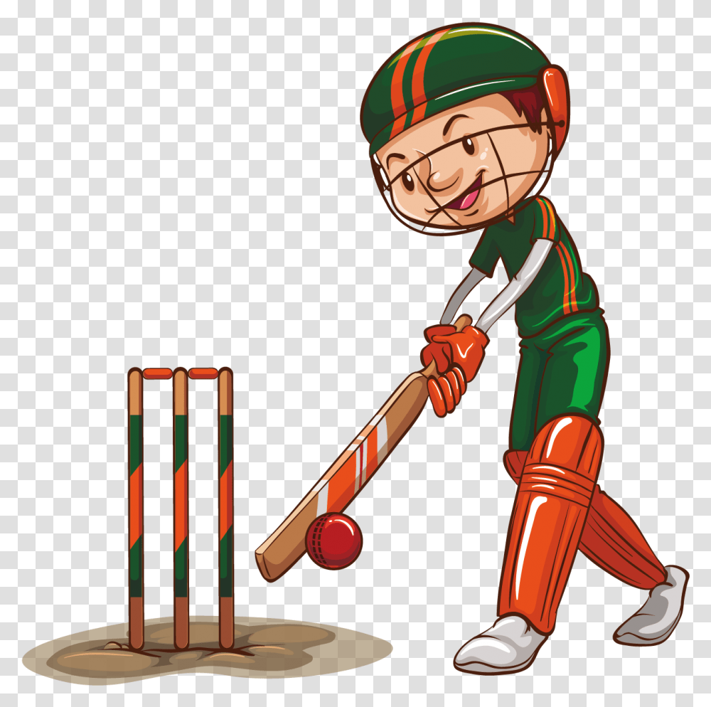 Boy Playing Cricket Clipart, Person, Human, Sport, Sports Transparent Png