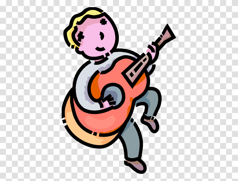 Boy Playing Guitar Clipart Menino Tocando Violao, Leisure Activities, Musical Instrument, Musician Transparent Png