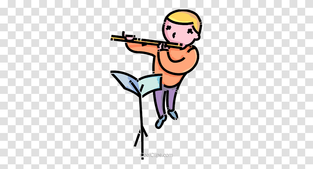 Boy Playing The Flute Royalty Free Vector Clip Art Illustration, Leisure Activities, Musical Instrument, Gun, Weapon Transparent Png