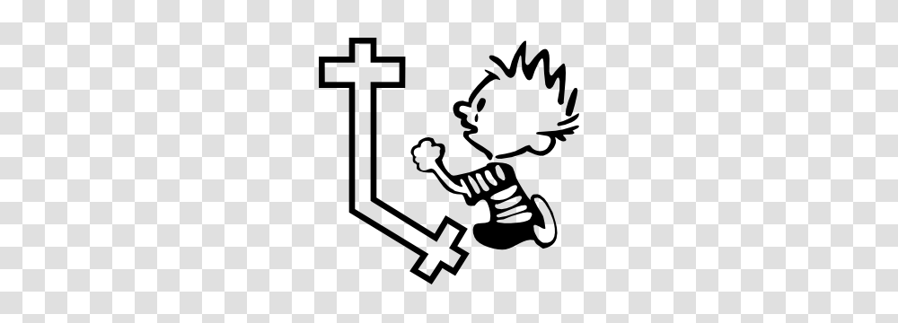 Boy Praying Sticker, Stencil, Cross Transparent Png