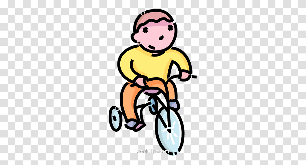 Boy Riding His Tricycle Royalty Free Vector Clip Art Illustration, Life Buoy Transparent Png