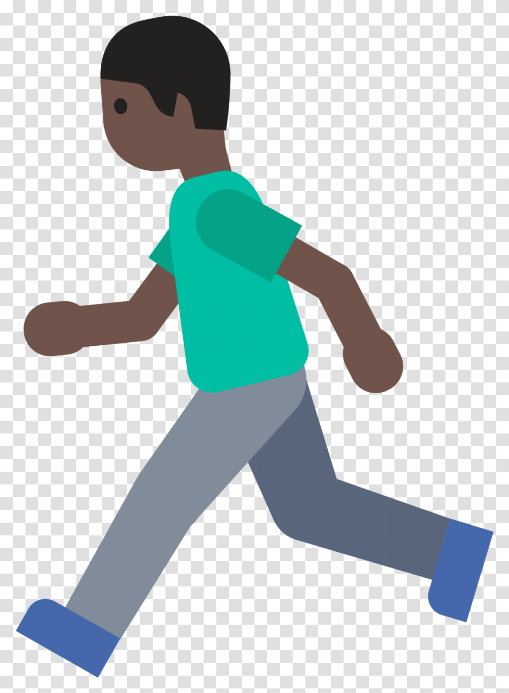 Boy Running Emoji Emoji Of People Walking, Standing, Person, Pants Transparent Png