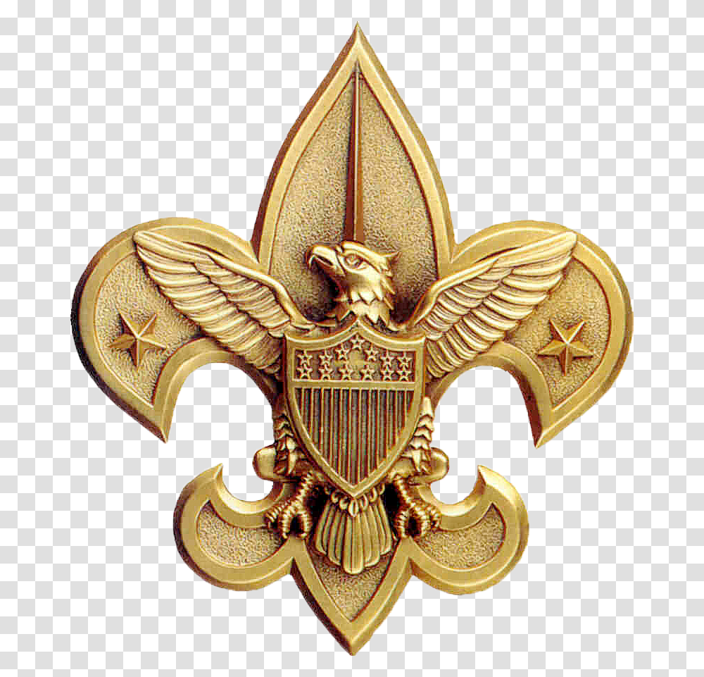 Boy Scout Symbol For Kids Download Gold Eagle Scout Logo, Emblem, Trademark, Costume, Bronze Transparent Png