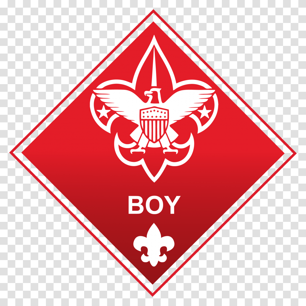 Boy Scouts Logo Black Background, Sign, Road Sign, Star Symbol Transparent Png