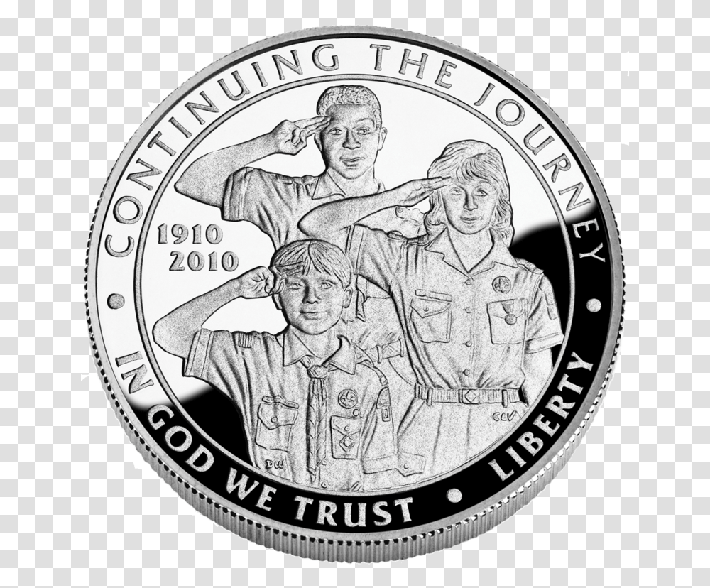 Boy Scouts Of America, Coin, Money, Person, Human Transparent Png