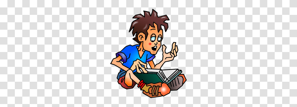 Boy Standing Clip Art, Person, Human, Book, Comics Transparent Png