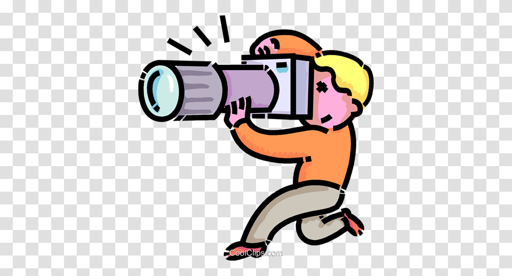 Boy Taking Pictures With His Camera Royalty Free Vector Clip Art, Photography, Photographer, Gun, Weapon Transparent Png