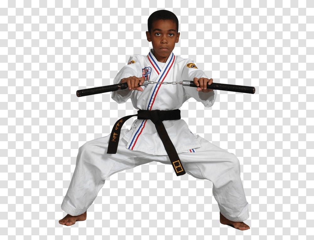 Boy Using Martial Arts Weapon Ata Martial Arts Weapons, Karate, Sport, Person, Human Transparent Png
