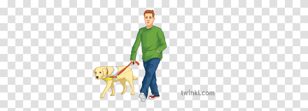 Boy Walking With Assistance Dog People Martingale, Person, Human, Clothing, Apparel Transparent Png