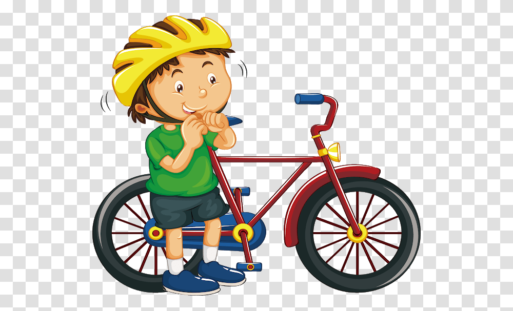 Boy Wearing Bike Helmet, Wheel, Machine, Apparel Transparent Png