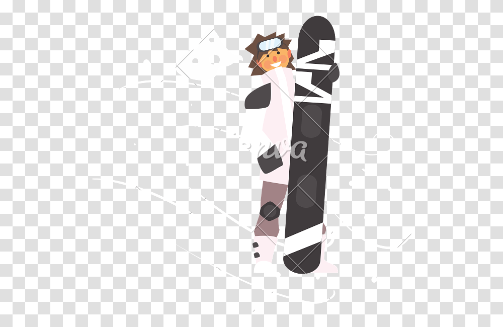 Boy Wearing Goggles Holding Snowboard Sport D Hiver Humour, Performer, Magician, Chef Transparent Png