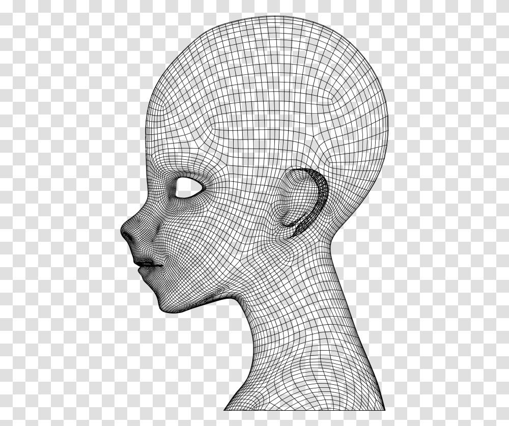 Boy Wireframe Head Wireframe Head, Gray, World Of Warcraft Transparent Png