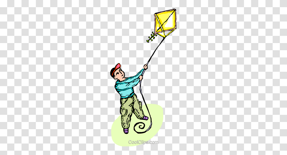 Boy With A Kite Royalty Free Vector Clip Art Illustration Clipart, Outdoors, Water, Person, Human Transparent Png