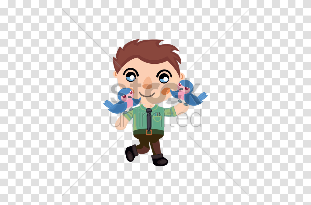 Boy With Birds On Hand Vector Image, Duel, Toy, Wand, Sport Transparent Png