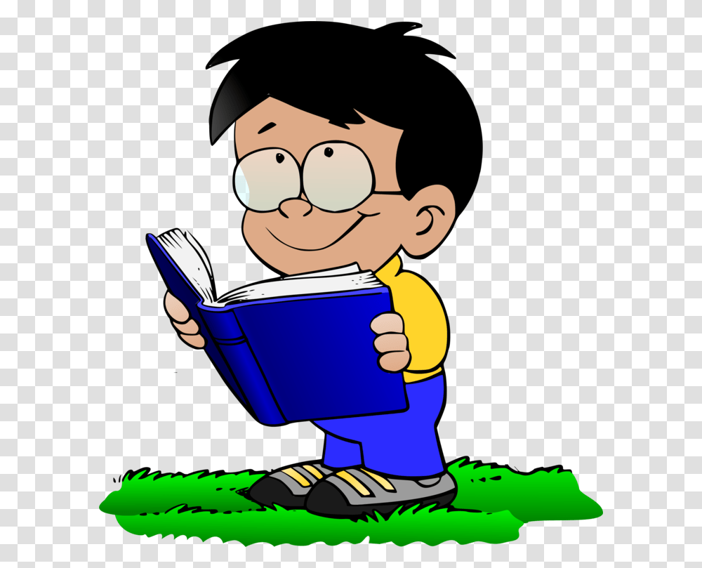 Boy With Book Child Reading Fiction, Toy Transparent Png