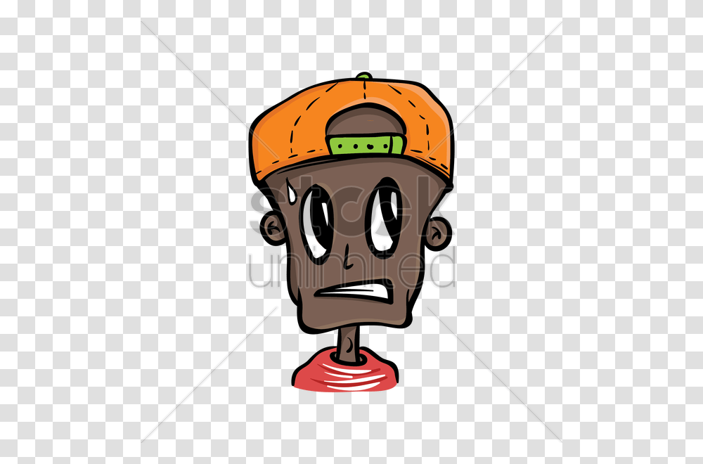 Boy With Cap Feeling Anxious Vector Image, Apparel, Helmet, Hardhat Transparent Png