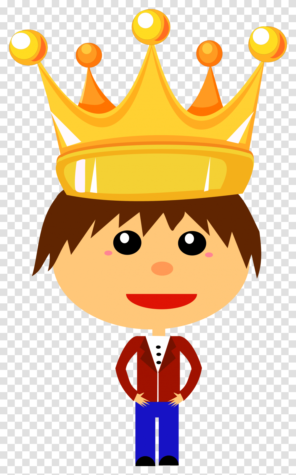 Boy With Crown Cartoon, Food, Elf, Chef Transparent Png
