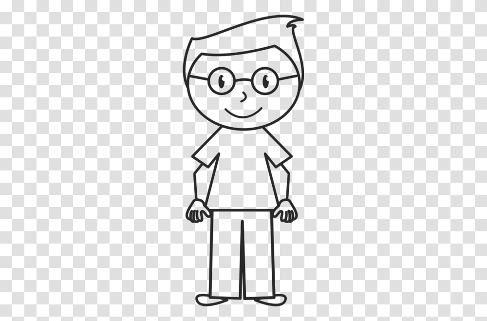 Boy With Glasses And Stylish Hair Stamp Stick Figure Stamps, Shower Faucet, Stencil, Transportation Transparent Png