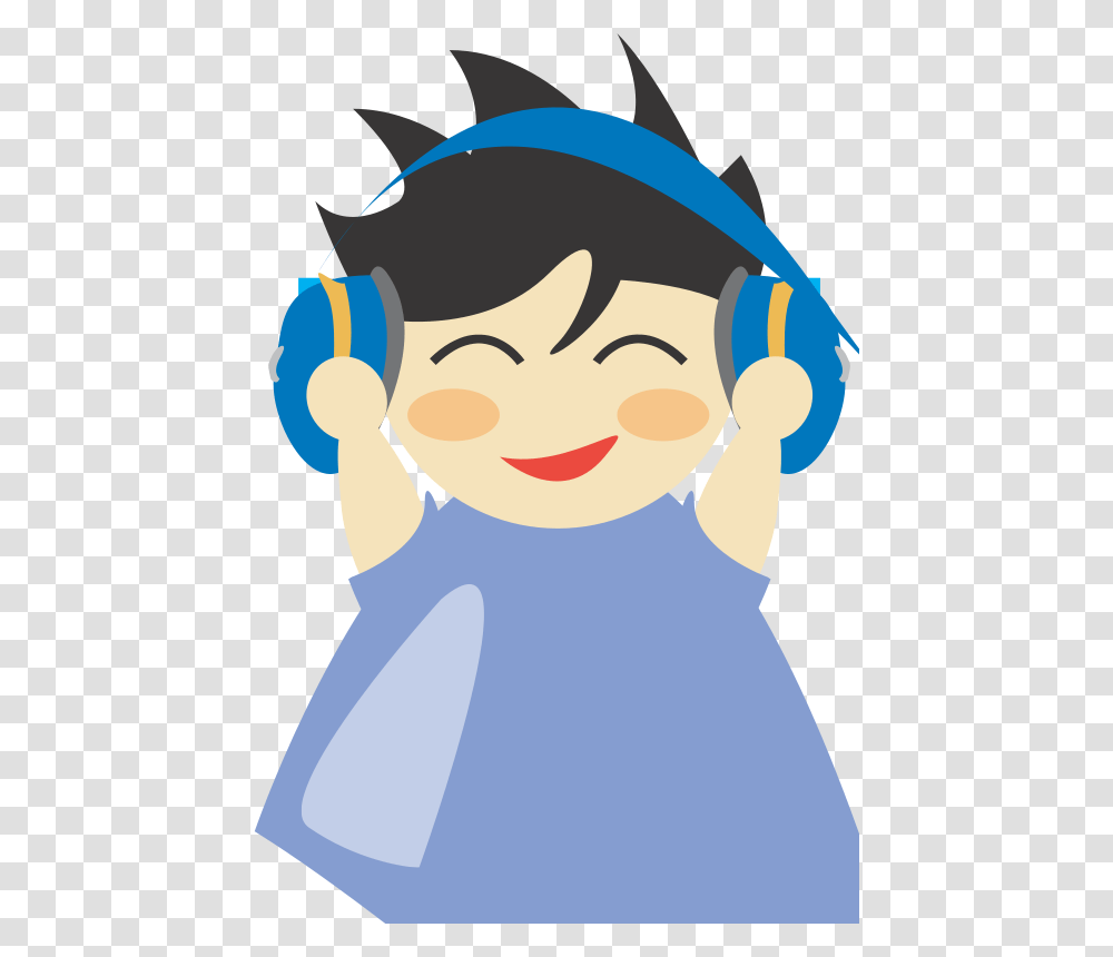 Boy With, Music, Face Transparent Png