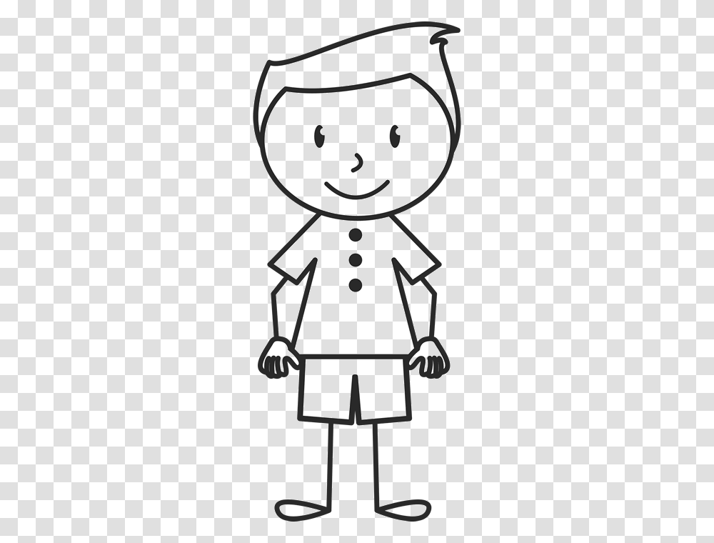 Boy With Perfect Hair And Button Up Shirt Stamp Stick Figure, Nature, Outdoors, Snow, Label Transparent Png