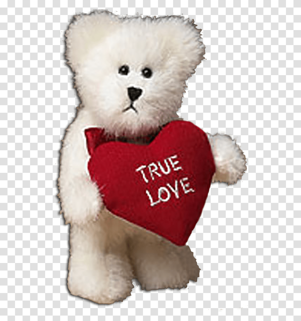 Boyds True Love White Teddy Bear Teddy Bear, Plush, Toy, Heart, Pillow Transparent Png
