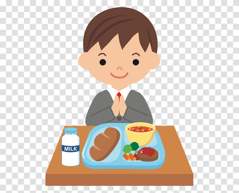 Boyeatinghuman Behavior Boy Eating Dinner Cartoon, Label, Food, Outdoors Transparent Png