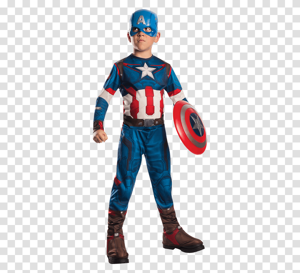 Boys Age Of Ultron Captain America Costume, Person, Human, Elf, Toy Transparent Png