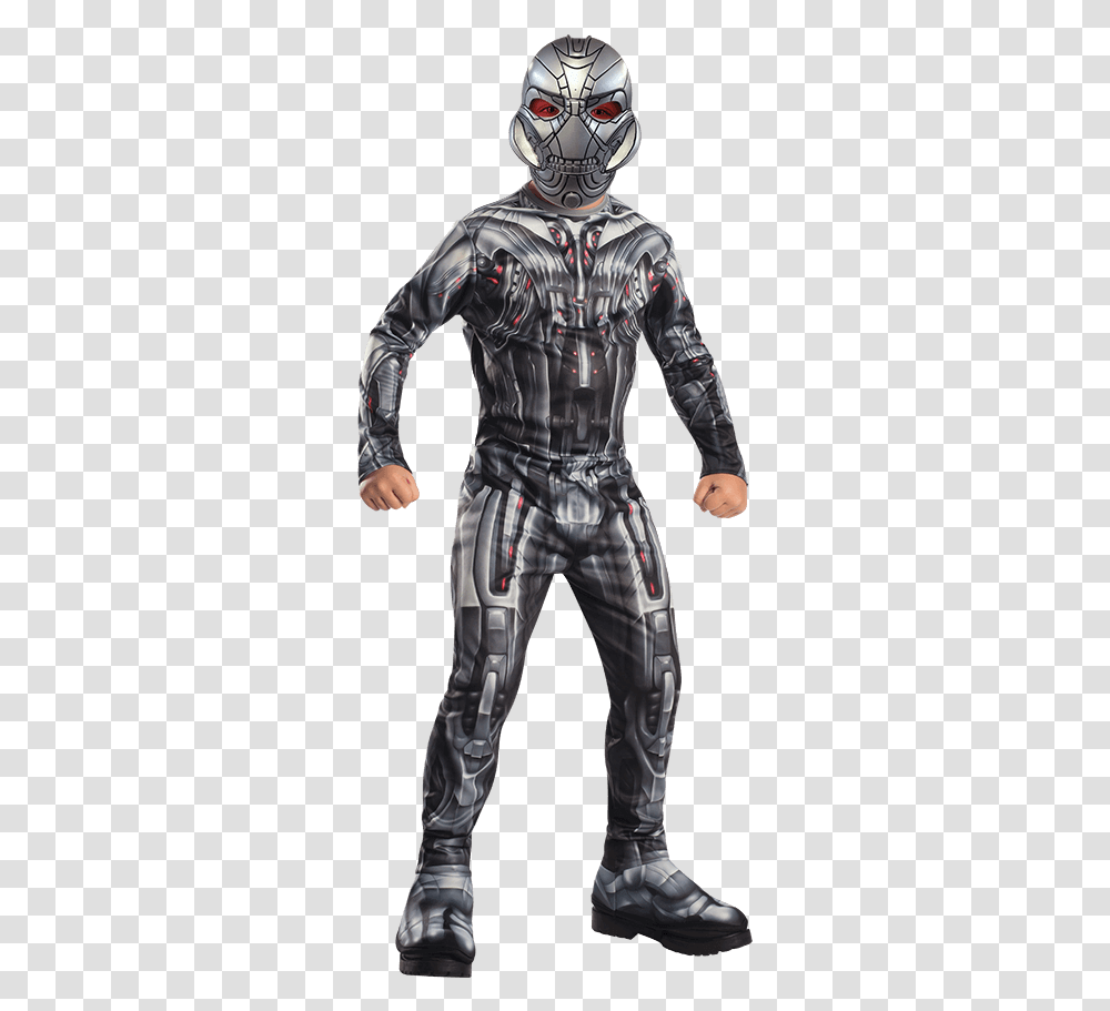 Boys Avengers 2 Ultron Costume Marvel Ultron Costume, Helmet, Person, Coat Transparent Png