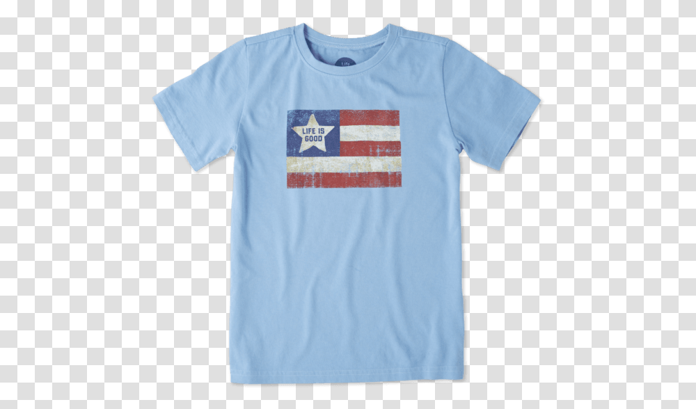 Boys Vintage American Flag Crusher Tee Flag Of The United States, Apparel, T-Shirt Transparent Png