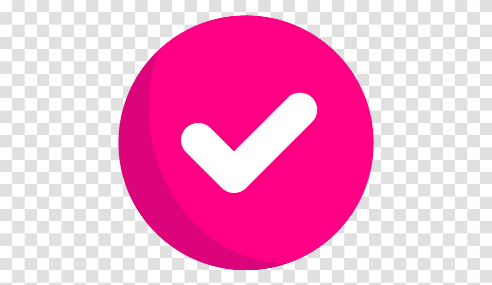 Bp Checkmarkicon Bright Pink Dot, Symbol, Logo, Trademark, Text Transparent Png