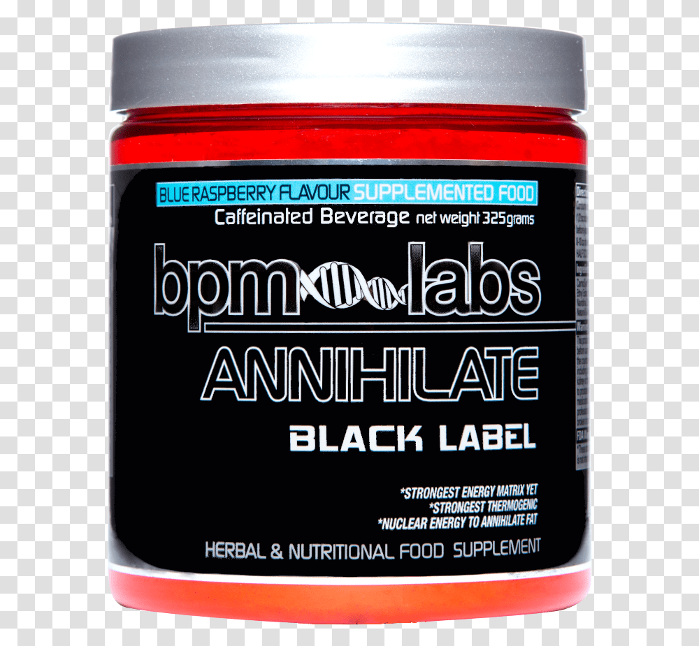 Bpm Labs Annihilate Black LabelTitle Bpm Labs Annihilate Carmine, Tin, Can, Food, Aluminium Transparent Png