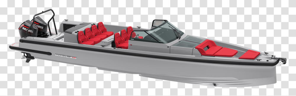 Brabus 900 Platinumgrey Red Spyder Wetbar Rigid Hulled Inflatable Boat, Vehicle, Transportation, Rowboat, Barge Transparent Png