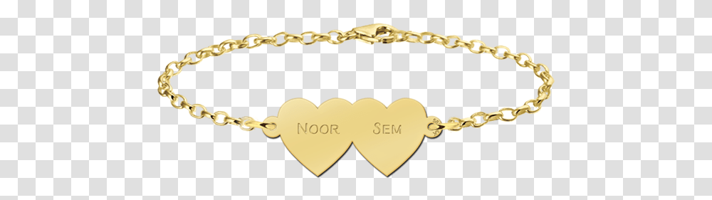 Bracelet With Two Hearts Of Gold Gold Zodiac Bracelet, Chain, Jewelry, Accessories, Accessory Transparent Png
