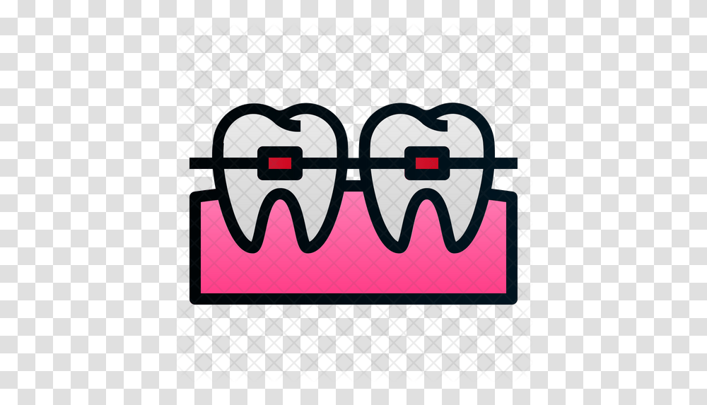 Braces Icon Of Colored Outline Style Clip Art, Label, Text, Sticker, Logo Transparent Png