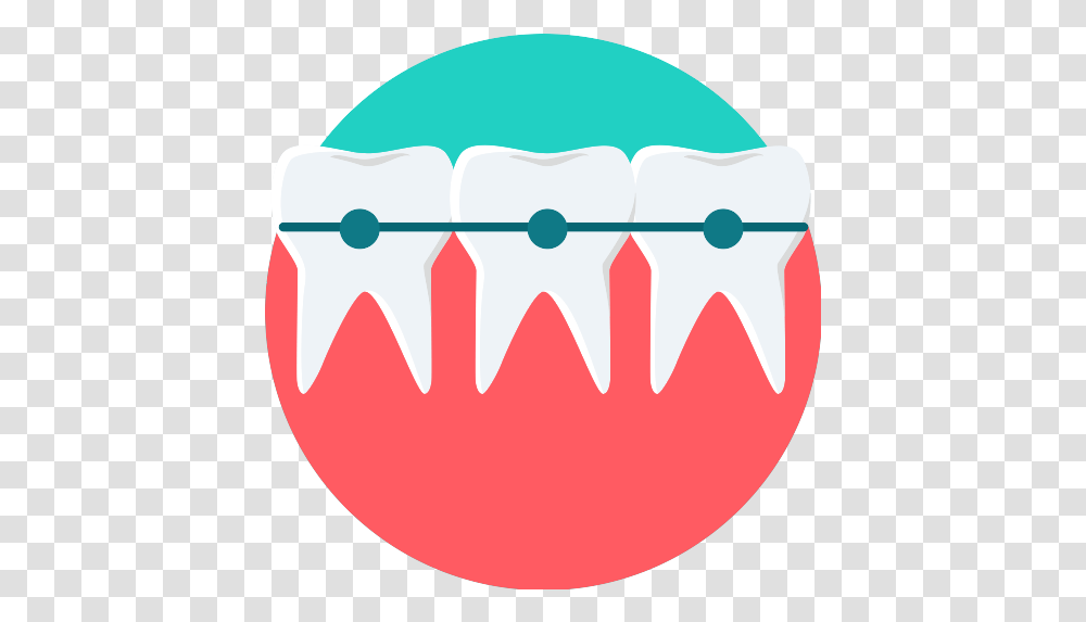 Braces Teeth Icon Repo Free Icons Circle, Mouth, Jaw, First Aid, Leisure Activities Transparent Png