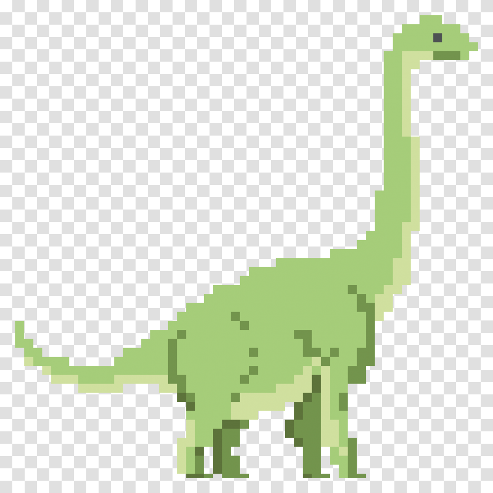 Brachiosaurus Brachiosaurus Pixel Art, Reptile, Animal, Dinosaur, T-Rex Transparent Png