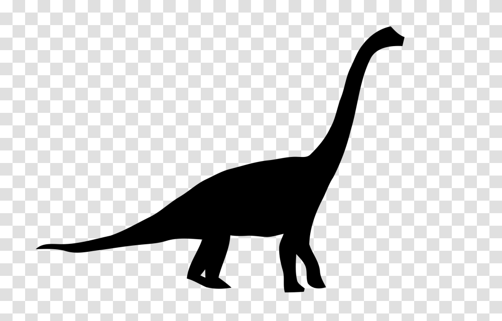 Brachiosaurus Silhouette, Gray, World Of Warcraft Transparent Png